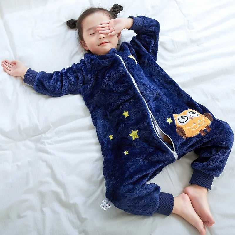 Baby & Toddler Sleeping Bag Flannel Pajamas 1-6T