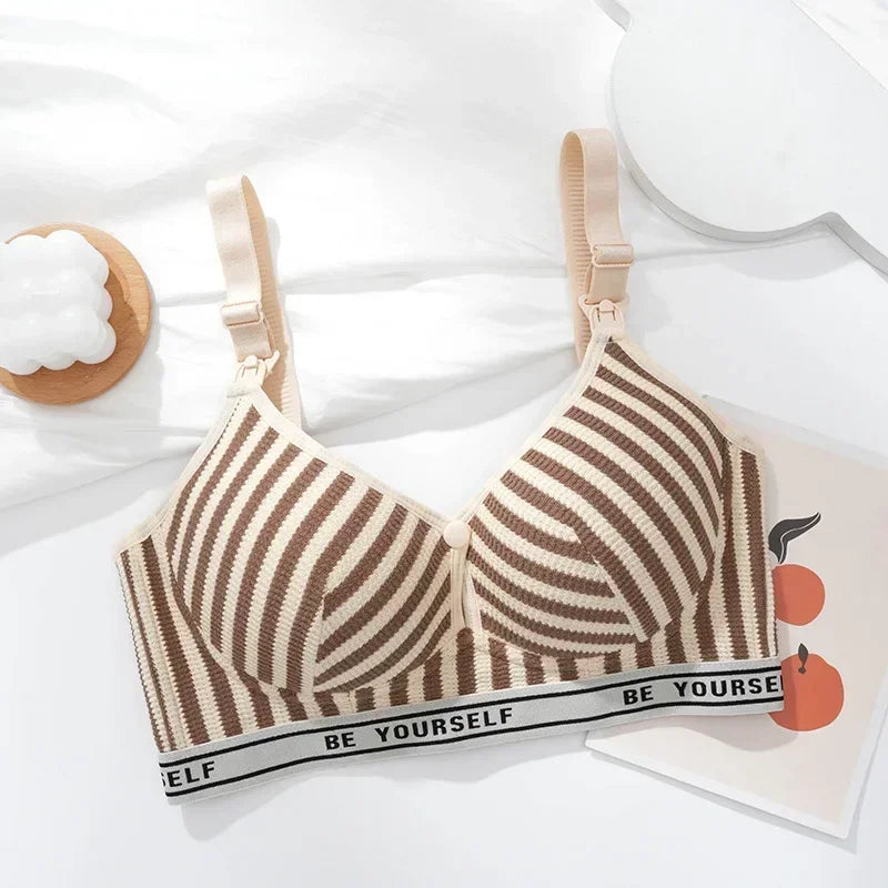 Maternity Bras Wire Free Nursing Bra Prevent Sagging Breastfeeding Women's Breathable Bra