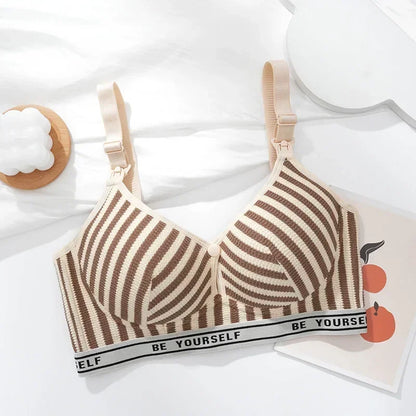 Maternity Bras Wire Free Nursing Bra Prevent Sagging Breastfeeding Women's Breathable Bra