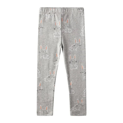 2 3 4 5 6 7 Years Girls Leggings 100% Cotton Girl's Trousers Little Girls Pants Skinny Cartoon Kids Children Leggings Trousers