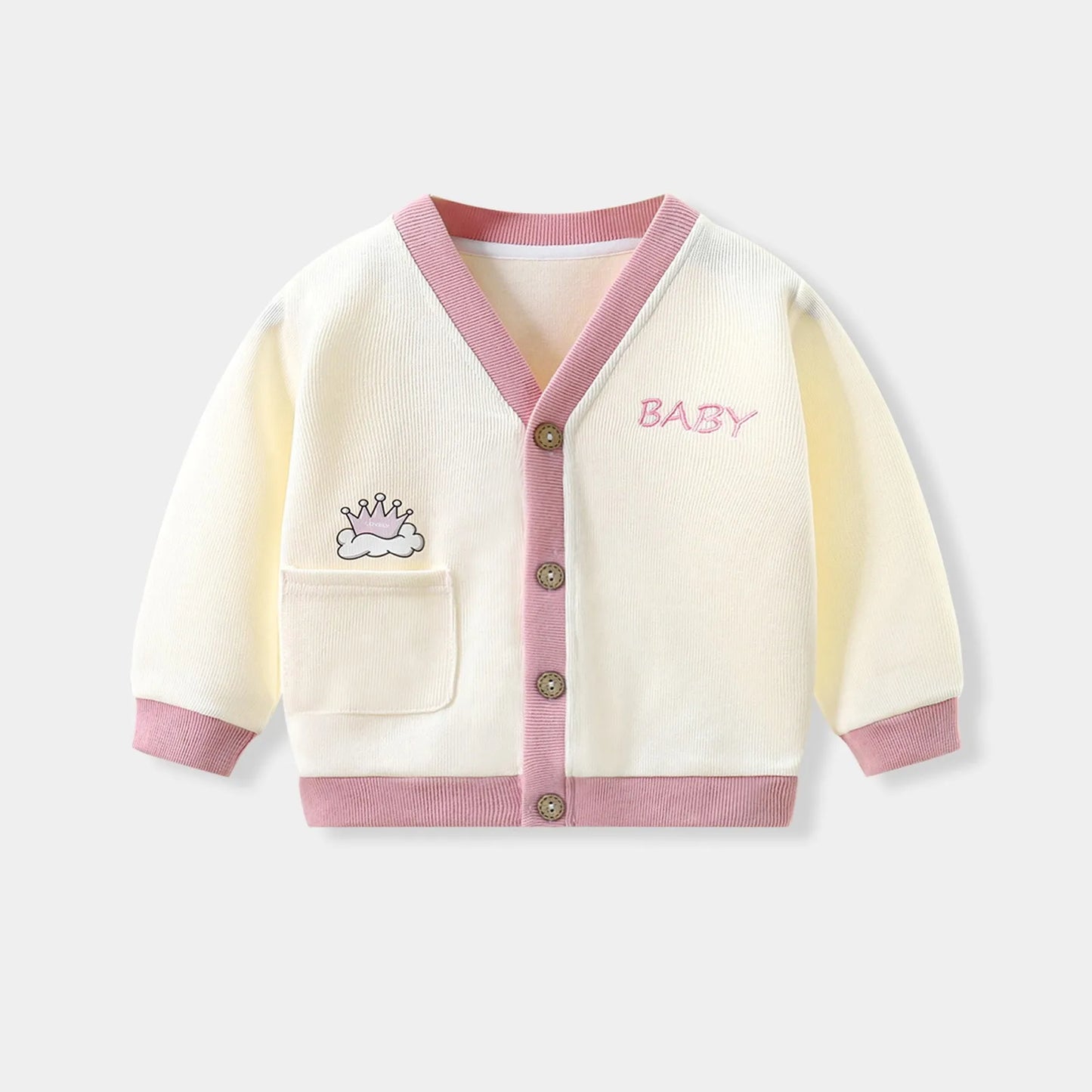 Autumn Winter Baby Knitted Cardigan Sweater Cartoon Animal Long Sleeved Tops Kids Clothes Children Jacket Toddler Warm Coat 0-1y