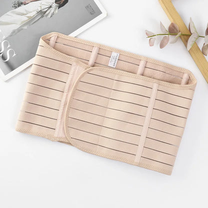 Postpartum Belly Wrap Set 3pcs Adjustable Support Band for C-Section & Natural Birth, Breathable & Comfortable Core Compression