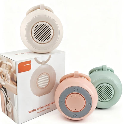 Baby White Noise Machine with light, fast sleep 15 Soothing Sounds, Portable USB Mini Sleep Device for Newborn, Travel & Crib