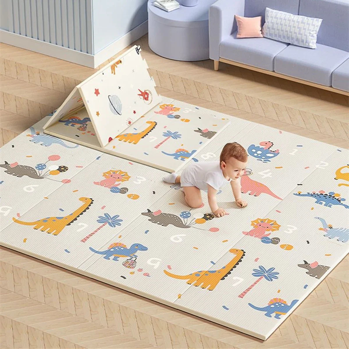 Foldable Baby Play Mat Educational in The Nursery Climbing
