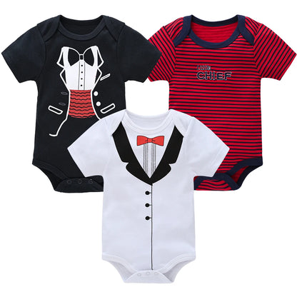 Honeyzone Summer Baby Clothes Infant Girls Romper Cute Lion Full Print Boys Bodysuits 2pcs /Set Trottie Jumpsuits Outfits 