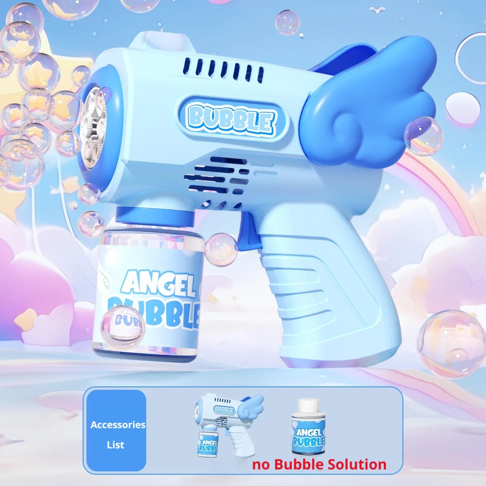 Electric Angel Automatic Bubble Handheld Bubble Stick Outdoors Toy