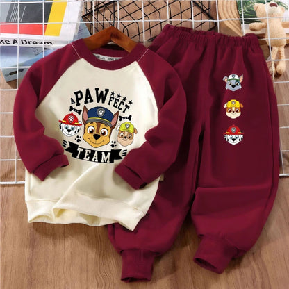 PAW Patrol Print Boys 2-piece Sets Kids O Neck Hoodies and Pant 2pcs Set