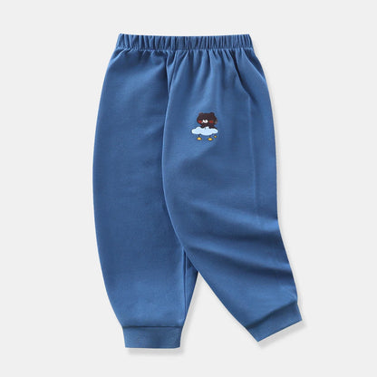New Trend Casual Baby Kids Boys Girls Long Trousers Cotton Autumn Sport Pants 1-6 Years Old Toddler Pants Children's Clothing