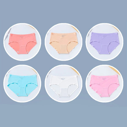Women Maternity Panties for Pregnant Low-Waist Ice Silk Summer Shorts