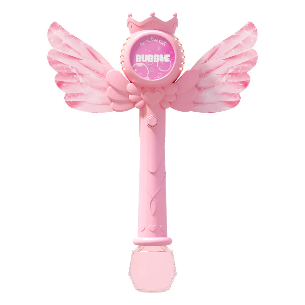 Electric Angel Automatic Bubble Handheld Bubble Stick Outdoors Toy