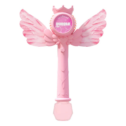 Electric Angel Automatic Bubble Handheld Bubble Stick Outdoors Toy