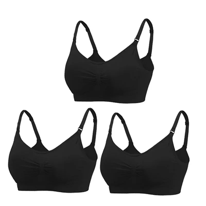 3PC/lot Maternity Nursing Bras Cotton Breastfeeding & Pregnant Moms