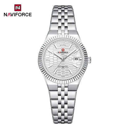 New NAVIFORCE Women 2026 Fashion Watch High Quality Waterproof Ladies Quartz WristWatches Female Steel Bracelet Romantic Clock
