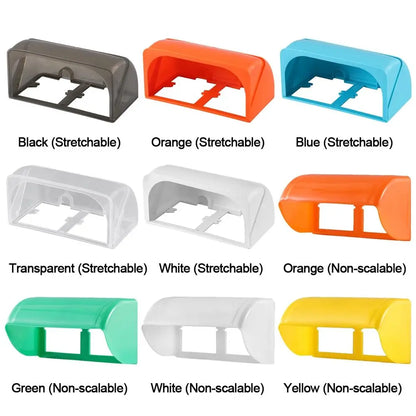 86 Type Bathroom Dual Socket Waterproof Protective Box Outdoor Electric Plug Rainproof Cover Self-Adhesive Socket Accessories