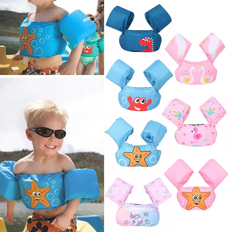 Baby Float Cartoon Arm Sleeve Life Jacket Safety Swimming Training Floating Pool Ring puddle jumper