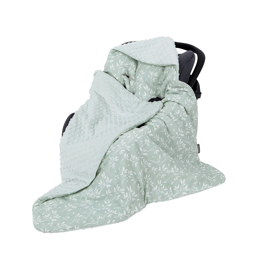 Newborn Baby Blanket With Hooded Windproof Go Outside Warm Portable Swaddle Wrap In Basket Baby Car Safety Seats For 0-3 Months