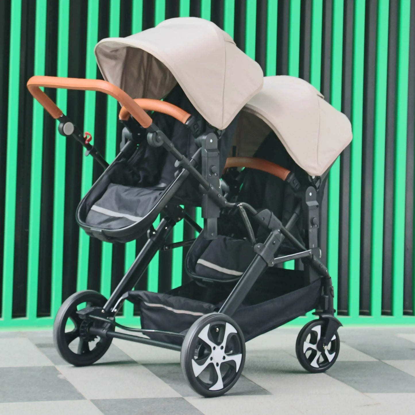 Twin stroller 3in1 with car seat trolley baby carriage Double Baby stroller for two children Foldable Lightweight
