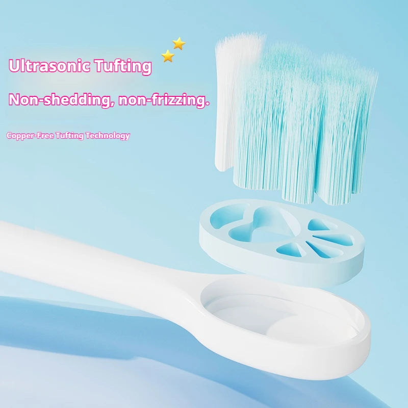 4Pcs Random Color Cartoon Cat Paw Children's Soft Bristle Toothbrush Protects Children's Dental Health Suitable