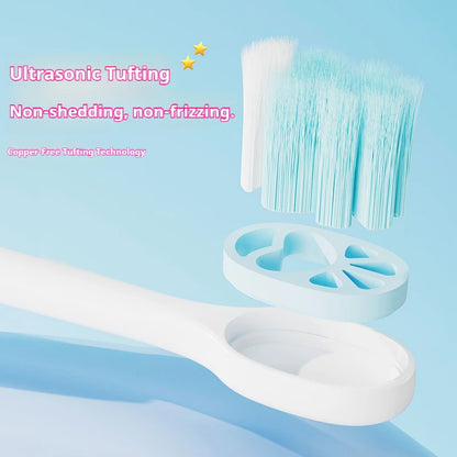 4Pcs Random Color Cartoon Cat Paw Children's Soft Bristle Toothbrush Protects Children's Dental Health Suitable