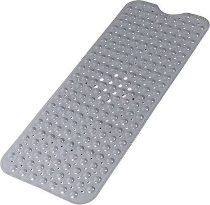 1pc Cartoon Extra Long Bathtub Mat 40x100cm Non-Slip Bathmat Suction Cups & Drain Holes