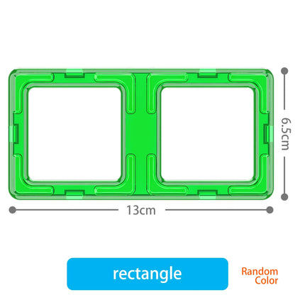 large Magnetic tiles Designer Magnet Building Blocks Accessories Educational Constructor Toys For Children Kids Girls Set Gift