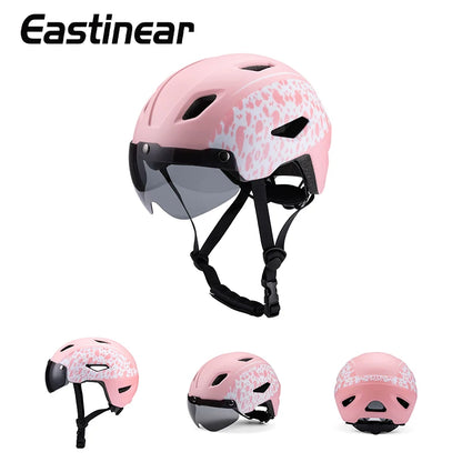 Children's Bike Helmet with Magnetic Goggles Lightweight Breathable Outdoor Sports Bike Skateboard Riding Mini Helmet