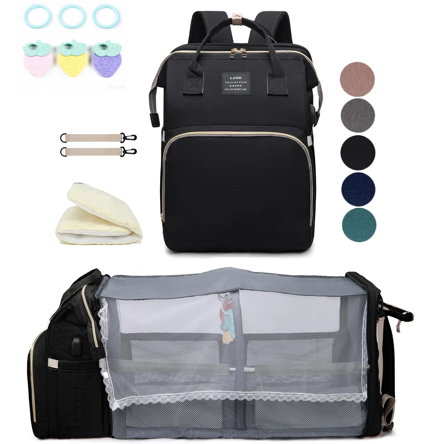 Mommy Bag Lightweight Portable Folding Large-capacity Travel Maternity Bags