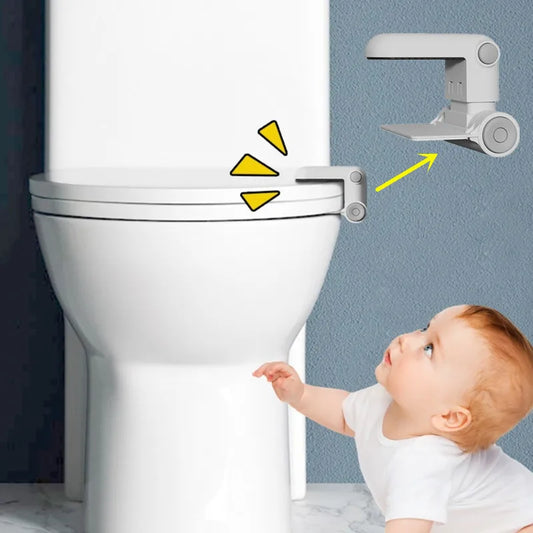 1Pc New Baby Toilet Lock Childproof Safety Bathroom Toilet Seat Lock,Quick Installation,Easy Double Button Unlock