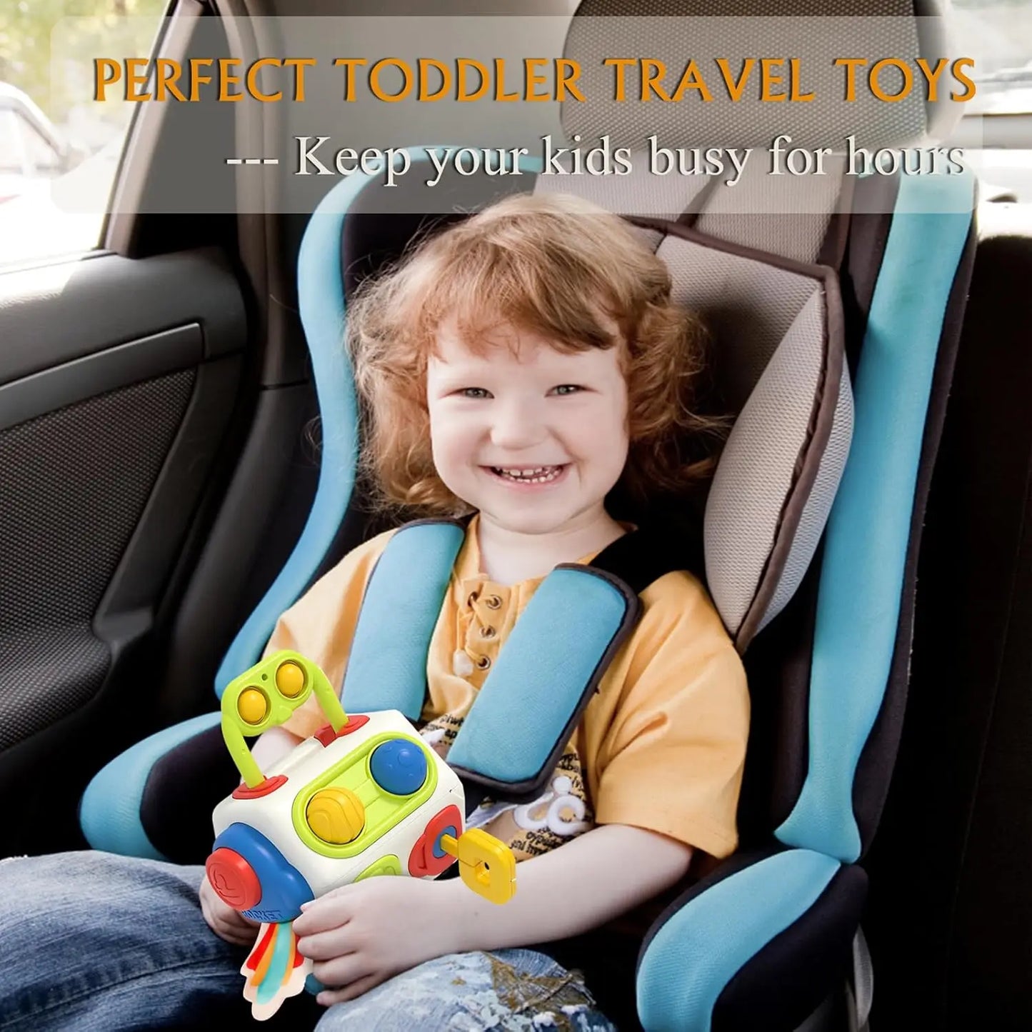 Busy Cube Toys for Toddler Sensory Activities Busy Board Early Educational Learning Travel Toys Gift for Kids