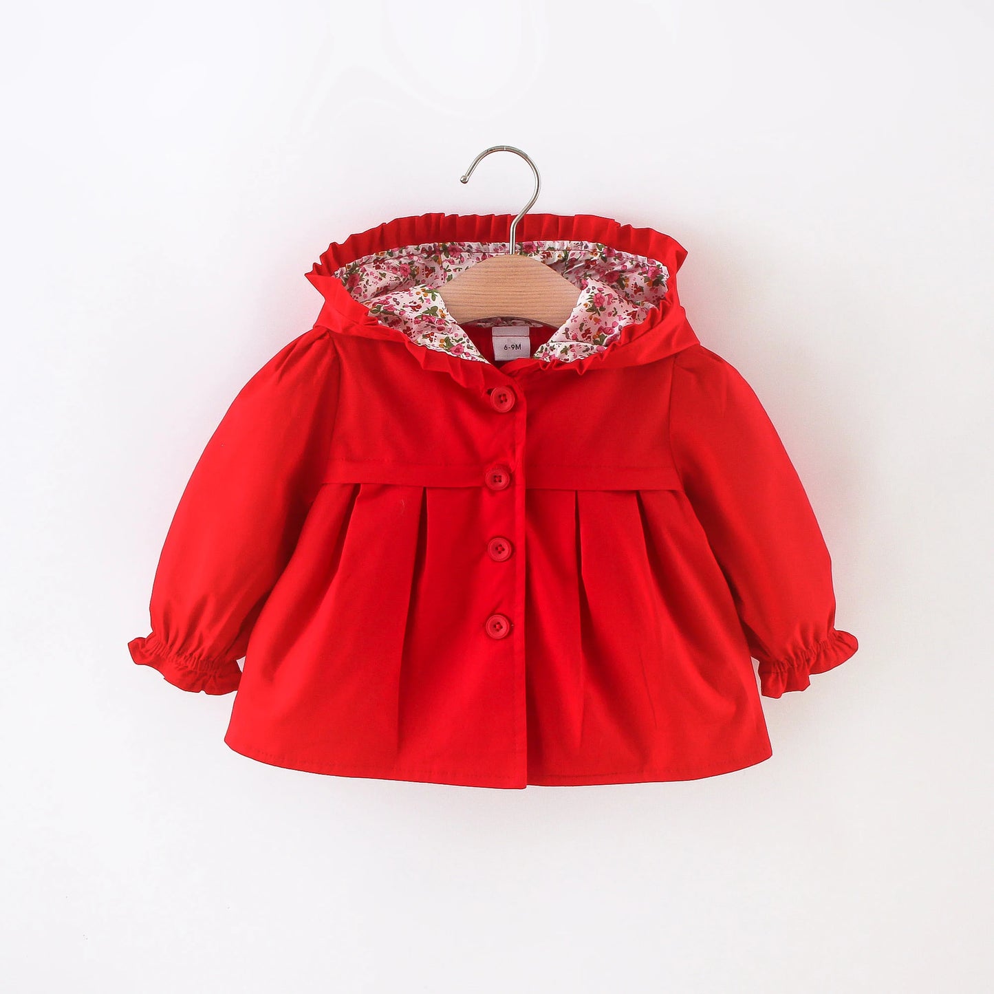Baby Girl Jacket Long Sleeve Cotton Windbreak 0-3 Years