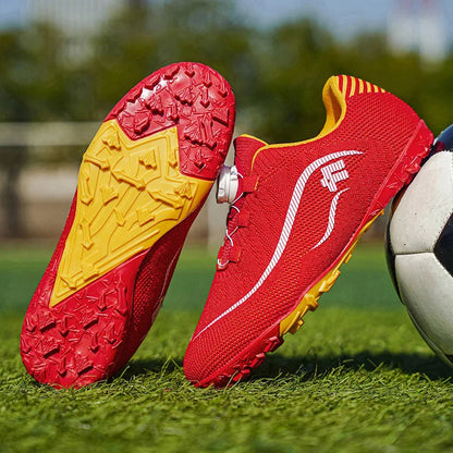 Kids Turf Soccer Cleats, Breathable Non-Slip Professional Outdoor for Boys Girls