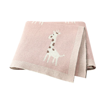 Cotton Knitted Baby Blanket Newborn Boys Girls Super Soft Stroller Basket Swaddle Wrap Plaid 100*80cm Infant Receiving Bed Quilt