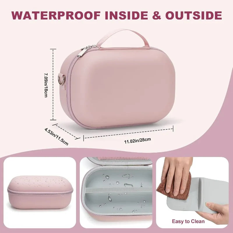 Breast Pumps Carrying Bag Compatible with Most of Breast Pump Hard Shell Wearable Breast Pump Bag with Waterproof Removable Tray
