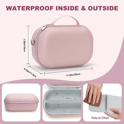 Breast Pumps Carrying Bag Compatible with Most of Breast Pump Hard Shell Wearable Breast Pump Bag with Waterproof Removable Tray