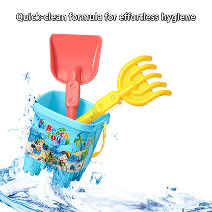 Children's beach toy sets: shovels, beach buckets, funnel tools, summer outdoor water play toys for babies