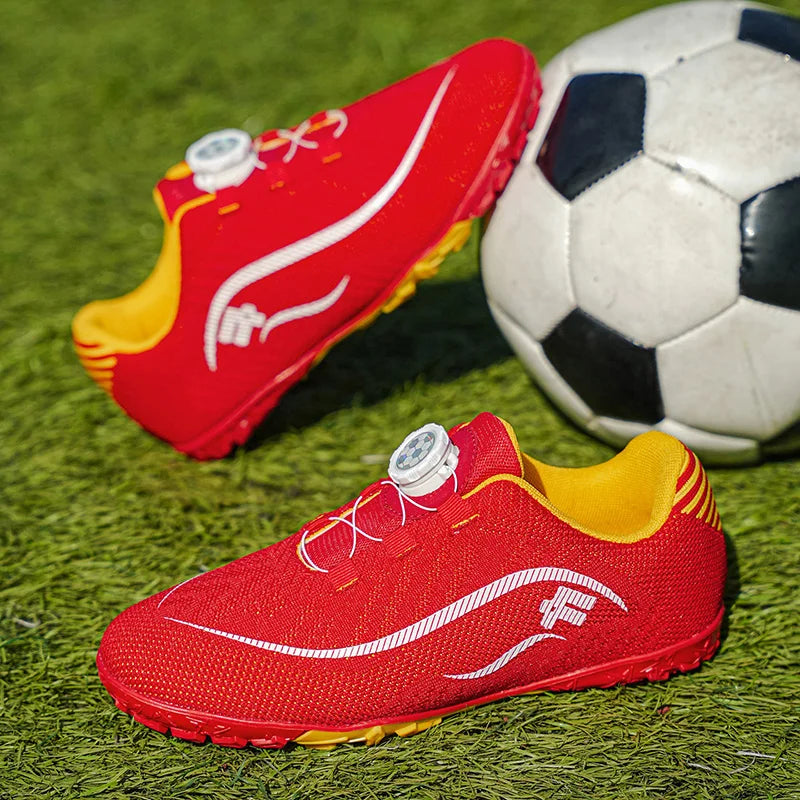 Kids Turf Soccer Cleats, Breathable Non-Slip Professional Outdoor for Boys Girls