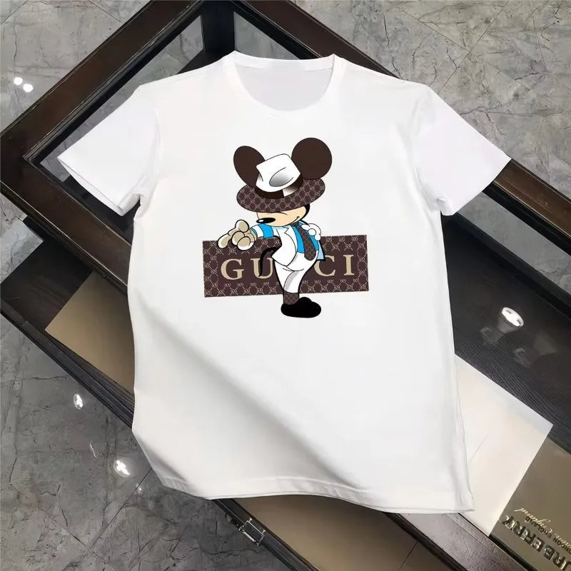 Spring/Summer Mickey Mouse New Summer Trendy Large Size T-shirt Sleeve Couples Popular Maternity