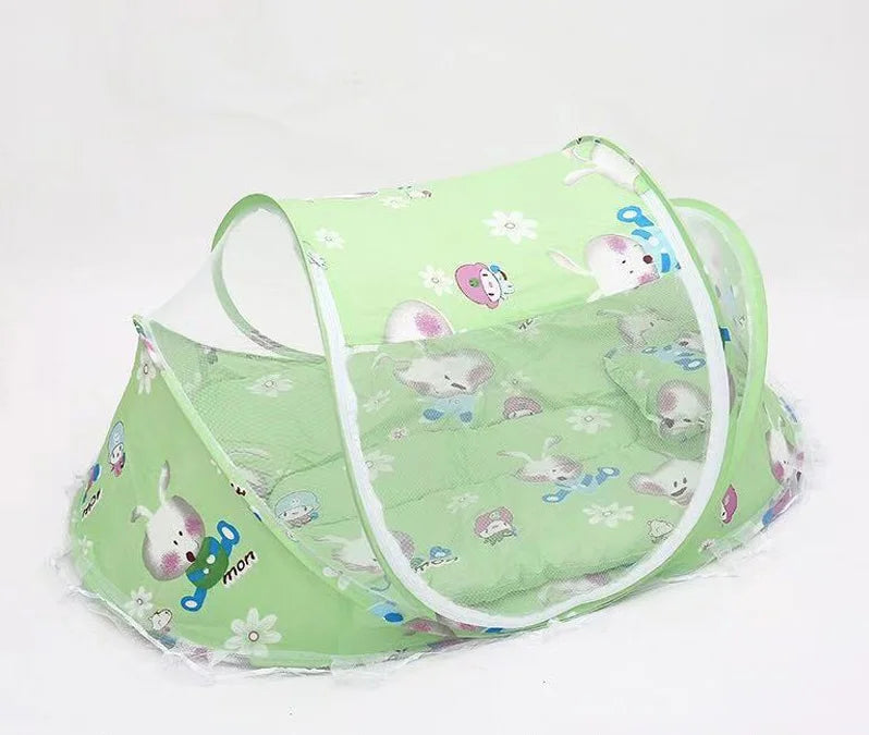 Baby Bedding Crib Netting Folding Baby Mosquito Nets Bed Mattress Pillow 0-3 Years Old Travel Bed Supplies For Baby Bedding