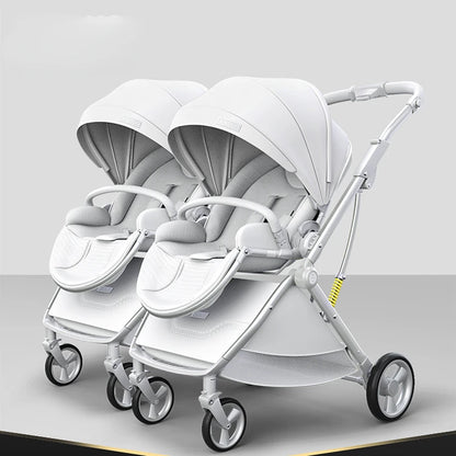 New Twins baby Stroller Splitable Shock absorption multiple Stroller Lightweight Folding Sit and Lying Two-Way baby carriage