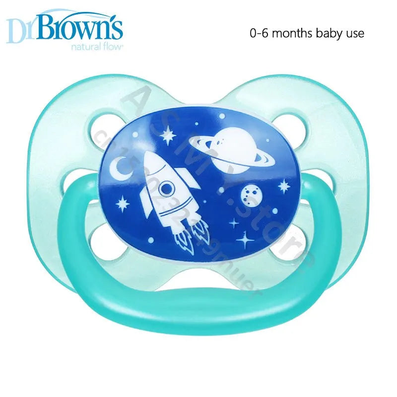 Dr. Brown's pacifier / silicone material / soft newborn baby to 0-6-12-18 months baby use