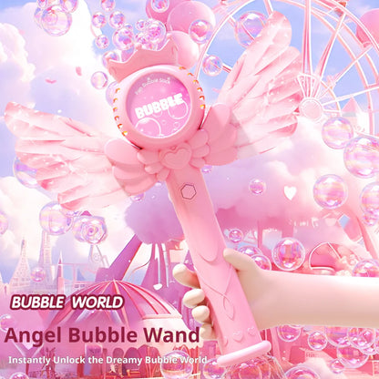 Electric Angel Automatic Bubble Handheld Bubble Stick Outdoors Toy