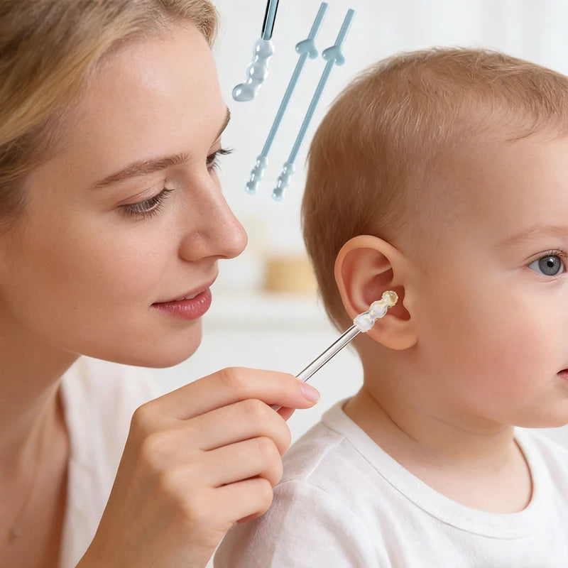 24/120pc Sticky Ear for Baby & adult Care Ear Wax Cleaning Special Not Hurt