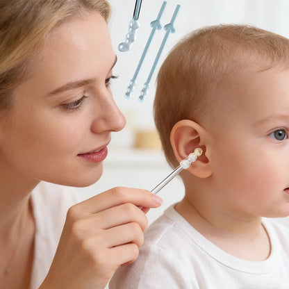 24/120pc Sticky Ear for Baby & adult Care Ear Wax Cleaning Special Not Hurt