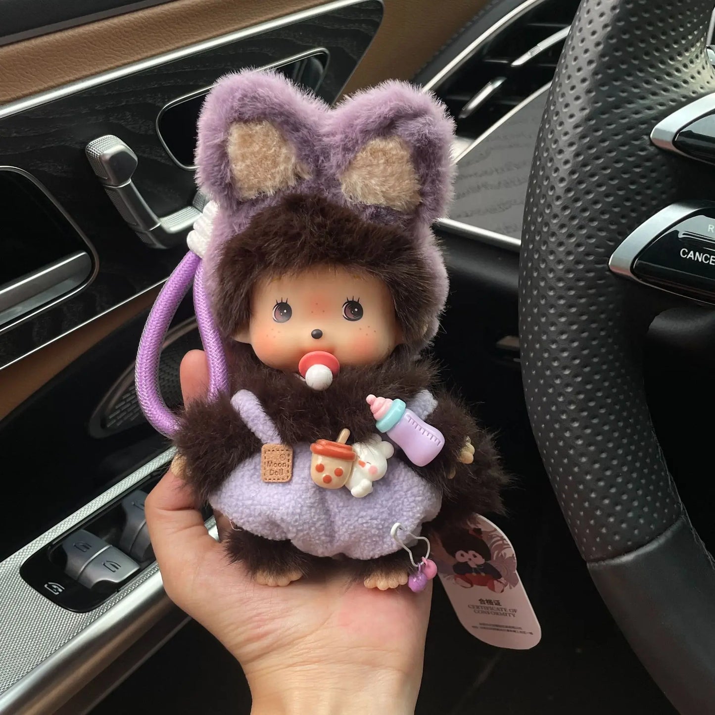 15cm Monchhichi Cute Little Monkey Diy Outfit Change Doll Multiple Styles Exquisite Backpack Pendant Keychain Toy Periphery Gift