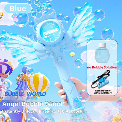 Electric Angel Automatic Bubble Handheld Bubble Stick Outdoors Toy