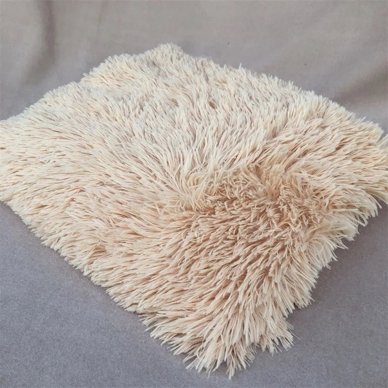 Newborn Photography Plush Blanket Baby Photo Background Rug for Studio Long Pile Fur Mat 0-12M