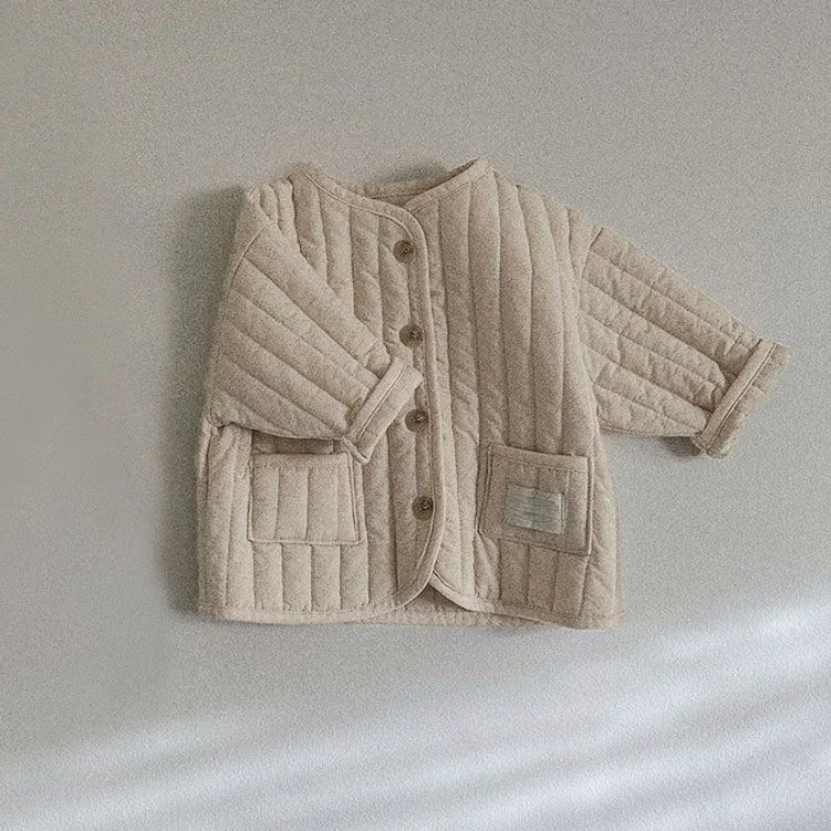Winter New Baby Long Sleeve Warm Coat Plus Velvet Thick Cardigan Coat Toddler