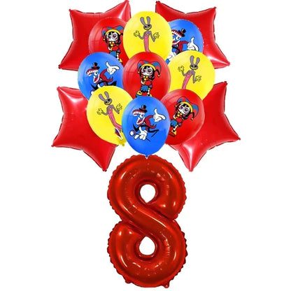 The Amazing Themed Birthday Party Decorations Digitaled Circus Tableware Plates Balloons for Baby Shower Party Favors Kids Gifts