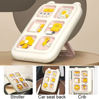 New 6 in 1 Montessori Educational Toys Sensory Busy Board Baby Practice Skills Drawer Mirror Fidget Educational Toy for Girl Boy