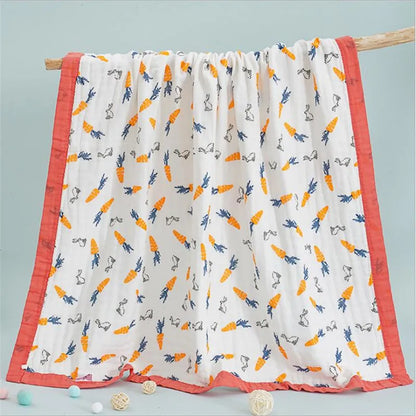 110x110cm 120x150cm 6 Layer Muslin Boy Girl Kids Children Sleep Blanket Swaddle Bath Towel 100% Cotton Newborn Wrap Baby Blanket
